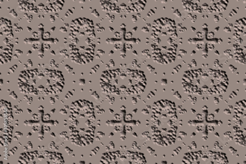 Ornamental embossed 3D ston...