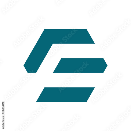 Creative Innovative Initial Letter SF logo template