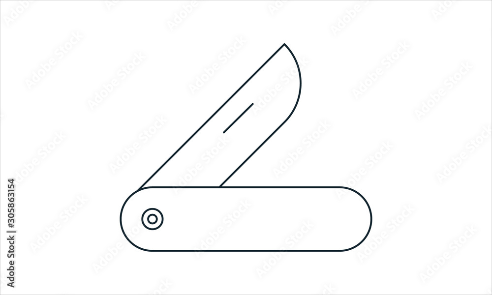 Swiss knife icon for multi-tool and survival gear Swiss knife icon for multi-tool and survival gear