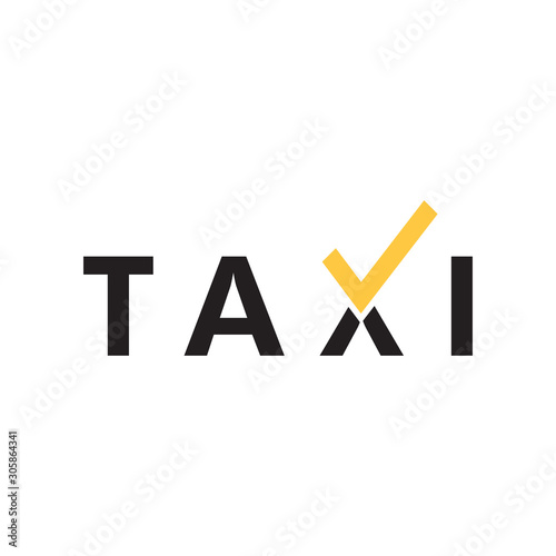 Taxi icon design template vector isolated illustration