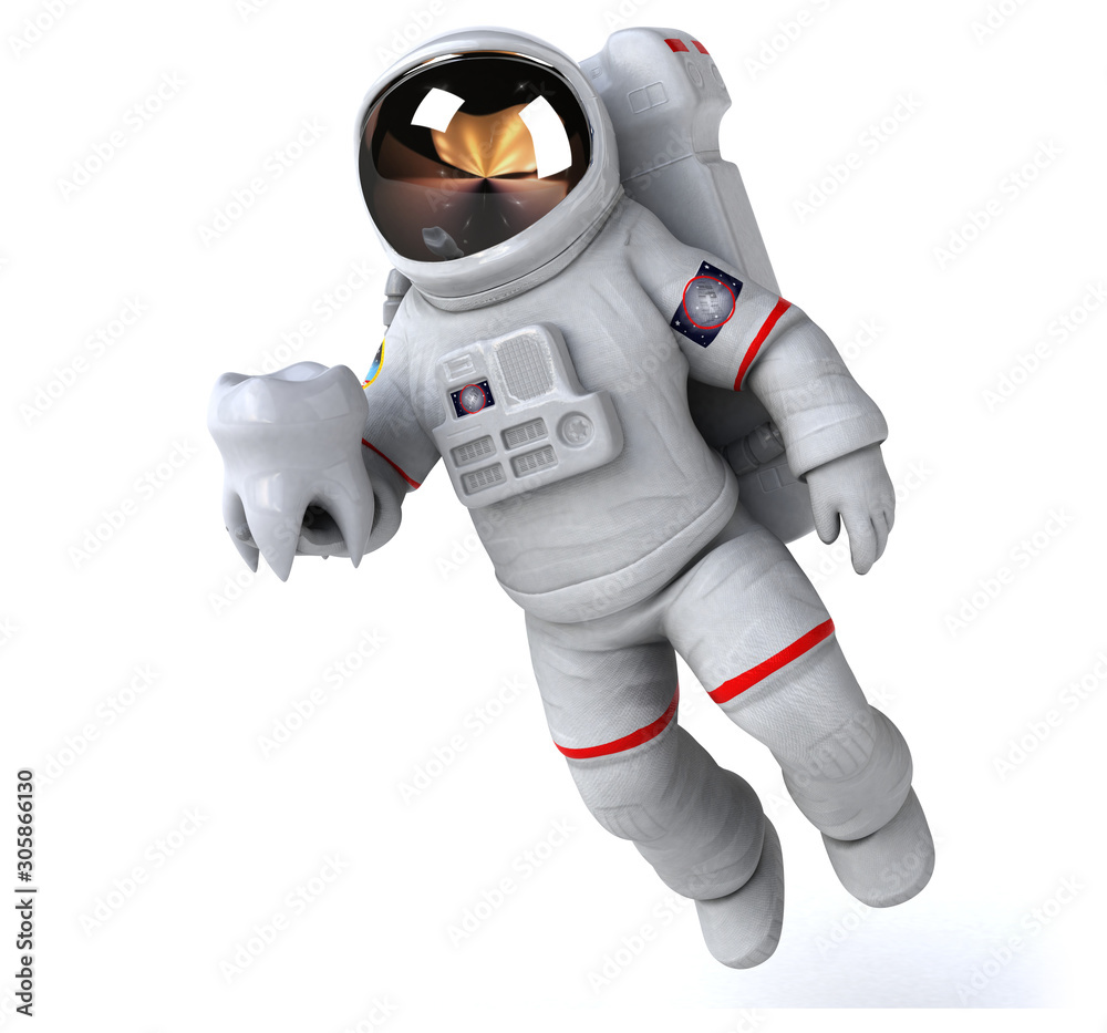 Fun astronaut - 3D Illustration Fun astronaut - 3D Illustration