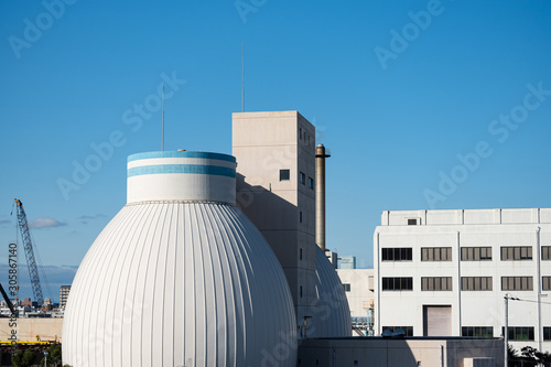 下水処理場・散水濾過ドーム