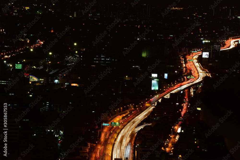 Modern city at night Modern city at night