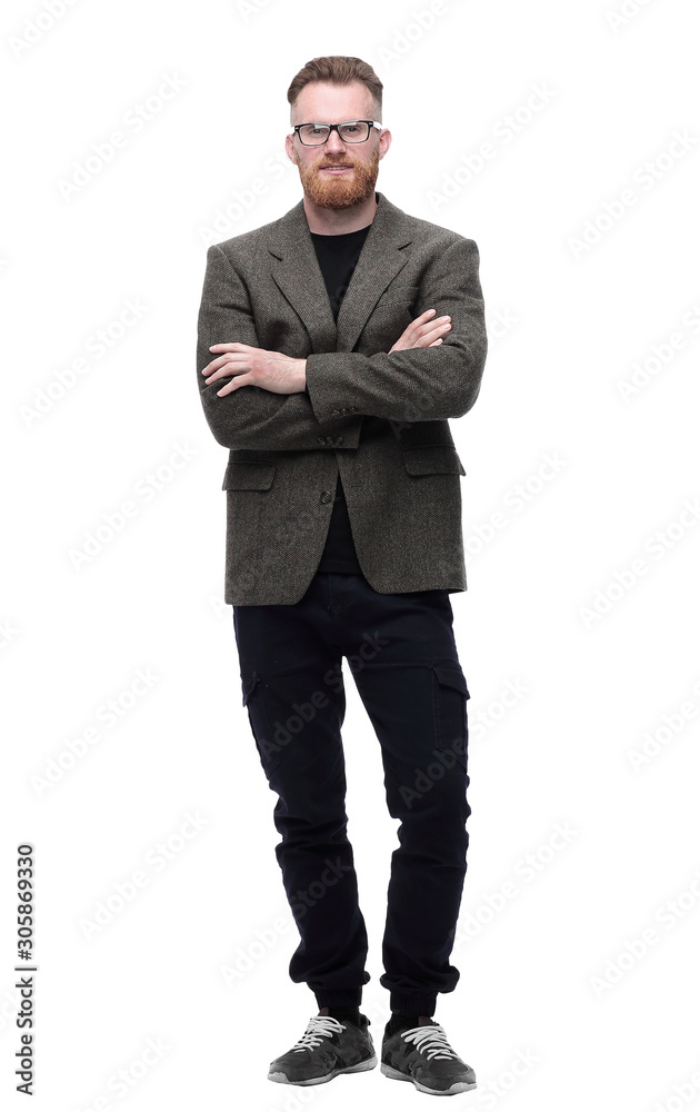 business man stepping forward . isolated on white business man stepping forward . isolated on white