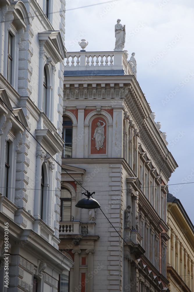 Classic architecture in the downtown of Vienna