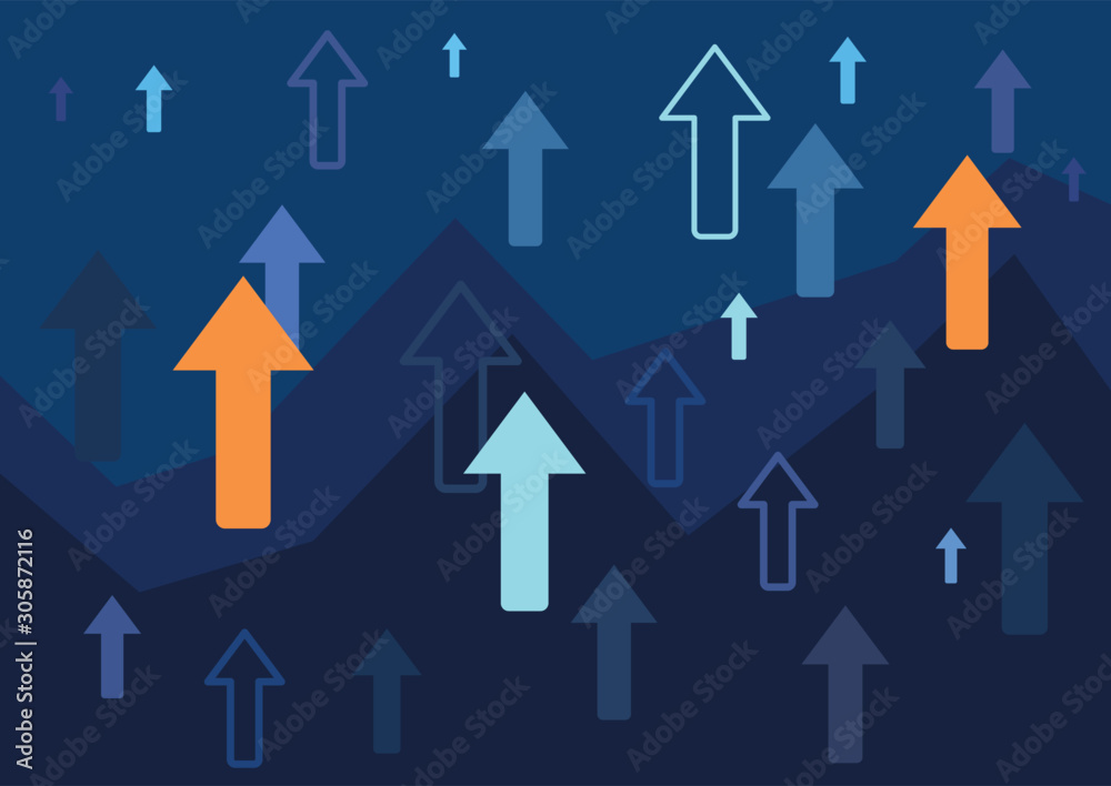 Business chart of stock market trading background. Business chart of stock market trading background.