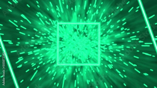 green square flying background