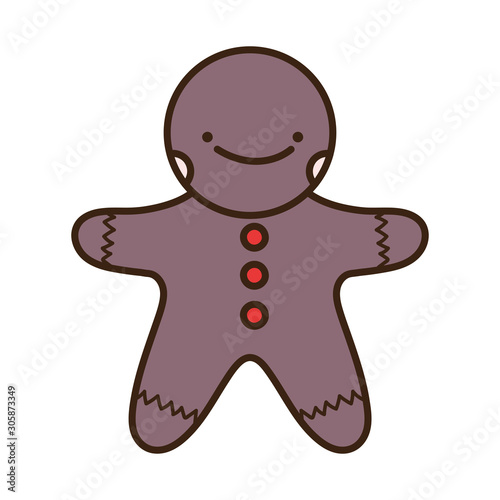 merry christmas celebration gingerbread man