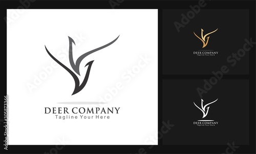deer icon business company logo
