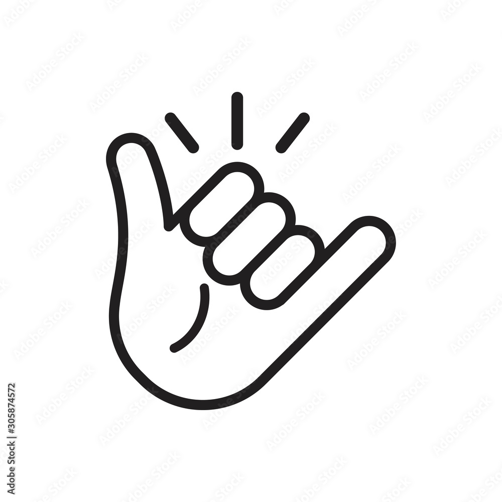 Call me hand icon.
