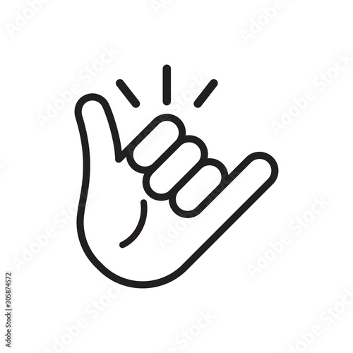 Call me hand icon. photo