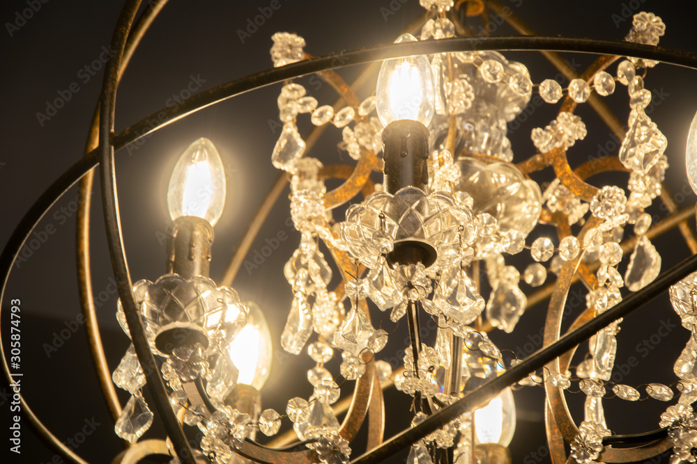 shining chandelier with glass crystal decorations shining chandelier with glass crystal decorations