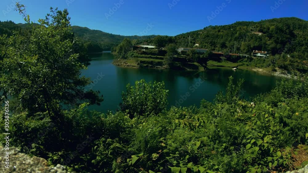 small village and River North Portugal small village and River North Portugal