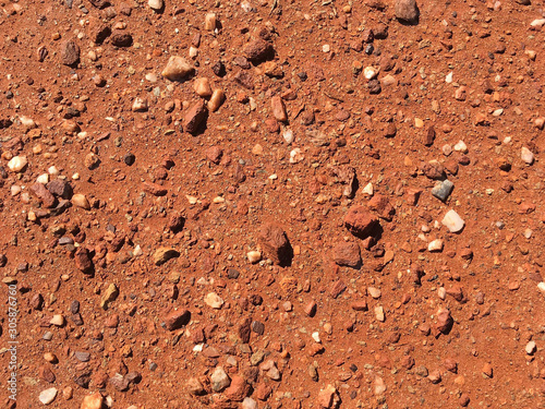 Red dirt and stones from the outback, texture