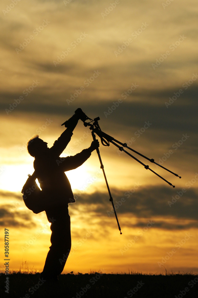 Photographyer Silhouette Photographyer Silhouette