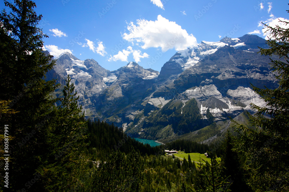Alpine lake in Switzerland