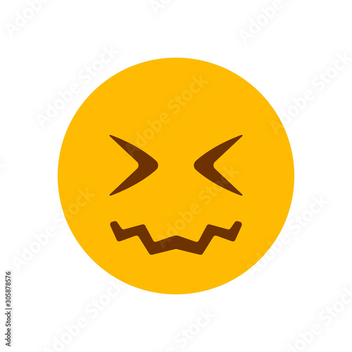 Scrunched Face emoji vector