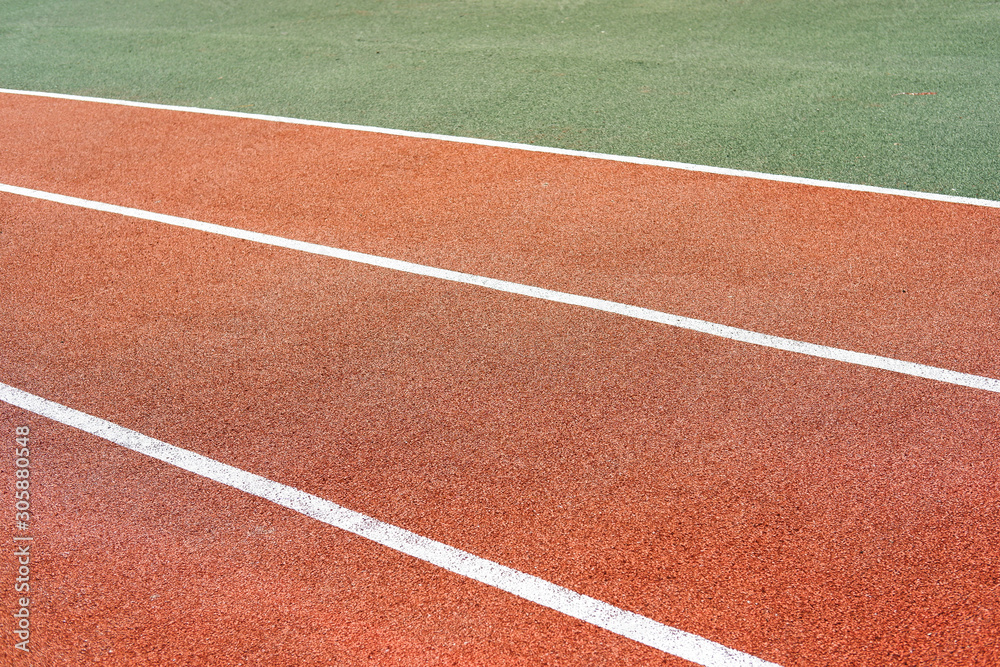 Sports track for running close-up. The texture of the sports track. 
