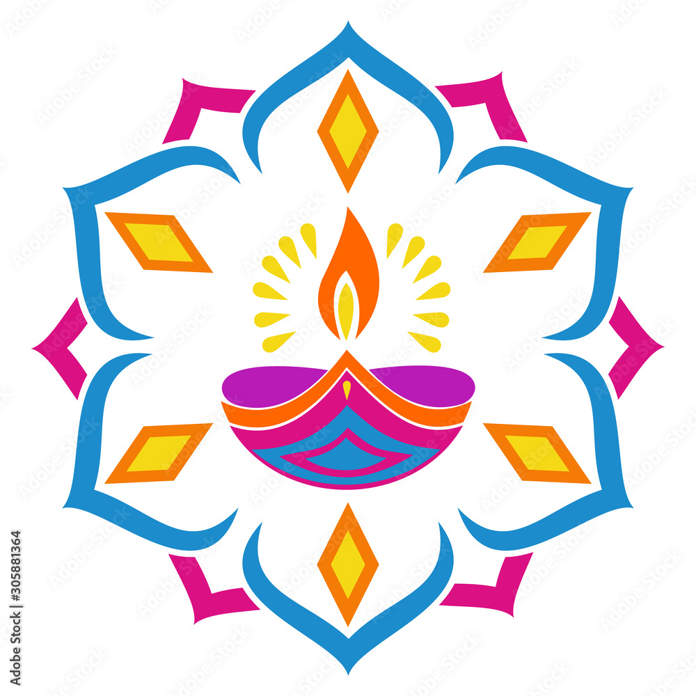Diwali lamp icon vector design symbol Diwali lamp icon vector design symbol