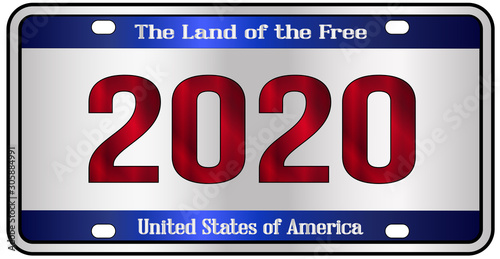 2020 Patriotic Number Plate