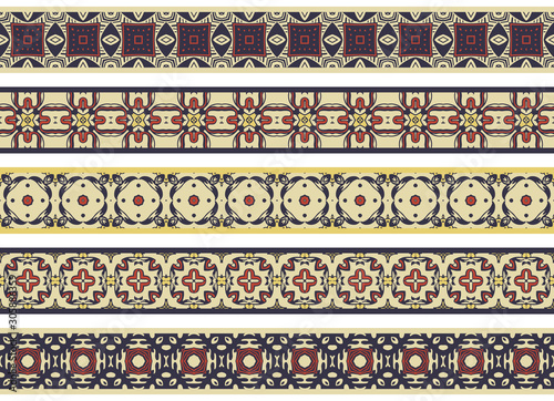 Wallpaper Mural Seamless decorative borders Torontodigital.ca