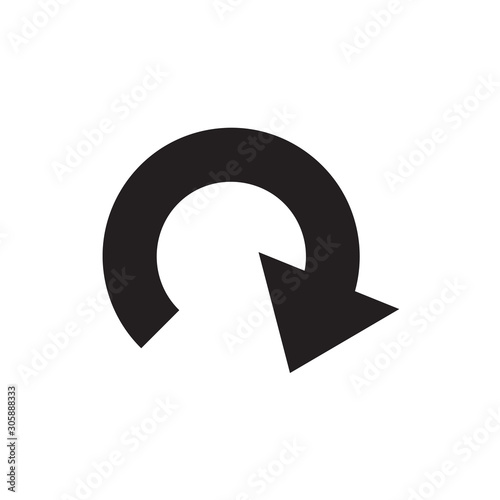 Circular arrow icon vector isolated on background. Trendy refresh symbol. Pixel perfect. illustration EPS 10. - Vector.