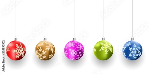 Christmas Background with cannabis Christmas balls