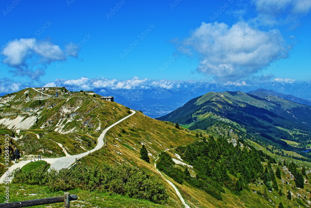 wonderful mountain view and horizon view by Monte Grappa, Italy