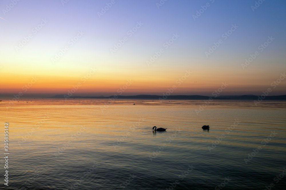 Sunset at Lake Balaton