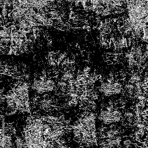 Grunge background black and white. Urban gloomy texture of the walls. Abstract monochrome pattern of dirt. Pattern of dust, chips, cracks