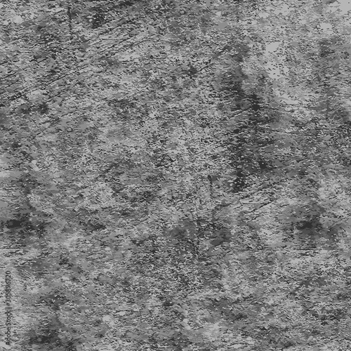 Grunge background black and white. Urban gloomy texture of the walls. Abstract monochrome pattern of dirt. Pattern of dust, chips, cracks