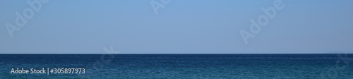 Seascape from turkish aegean island Gokceada - sky and sea