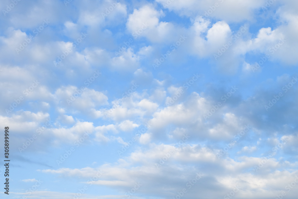 Cloudy blue sky for background
