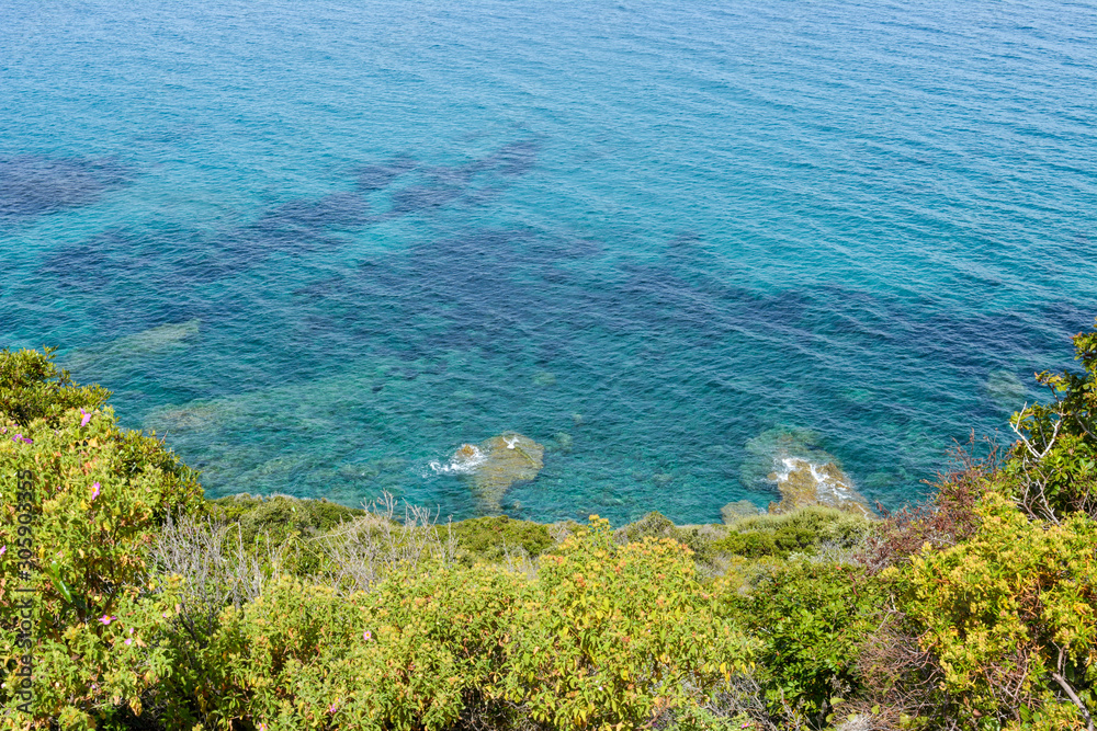 Spiaggia di Lozari, Balagne, Corsica. Francia