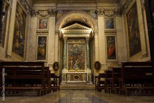 interior of basiclica santa maria maggiore in rome photo