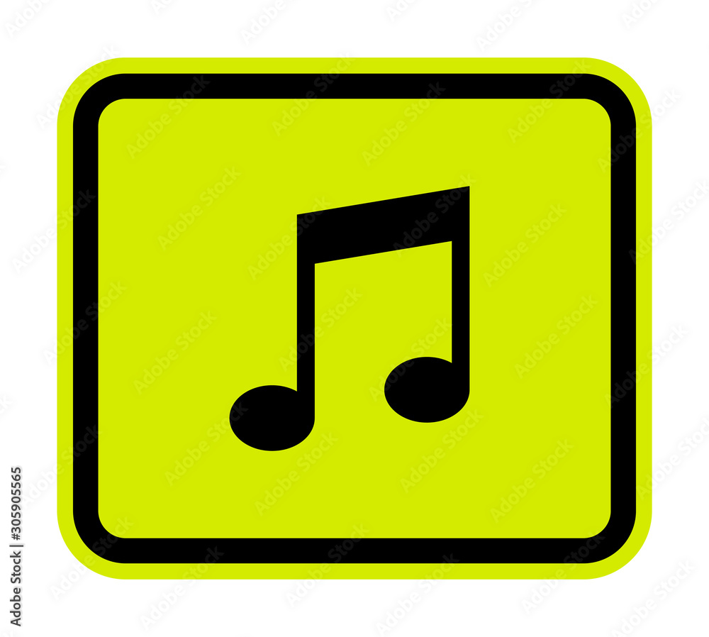 No Music Sing Isolate On White Background,Vector Illustration