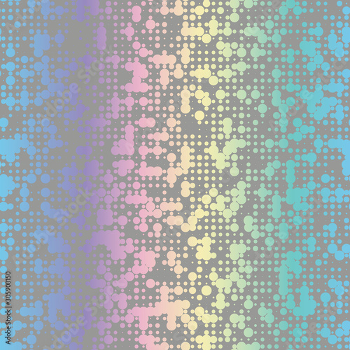 Rainbow striped variegated bleed ink holographic pearlescent opalescent geometric seamless repeat vector pattern swatch.