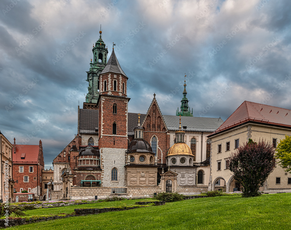 The Wawel Royal Castle in Krakow, Poland