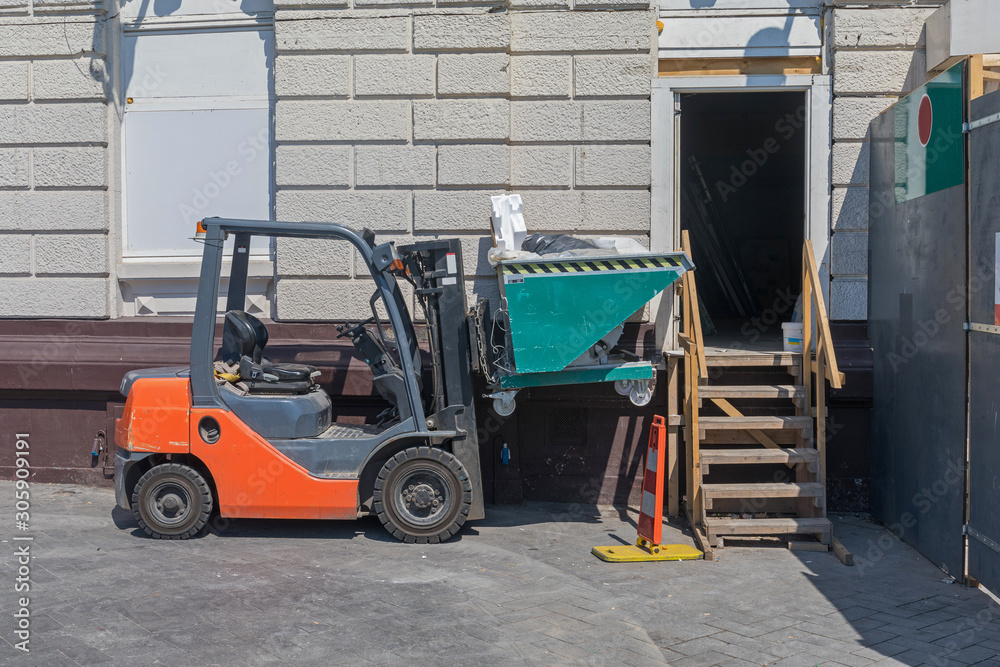 Forklift Skip Container