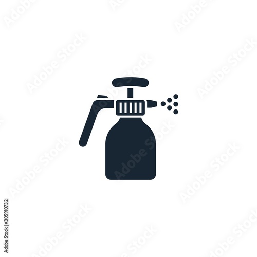 Spray bottle creative icon. filled simple illustration. From gardening icons collection. Isolated Spray bottle sign on white background