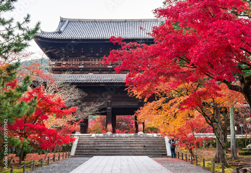 秋の京都 南禅寺 三門
