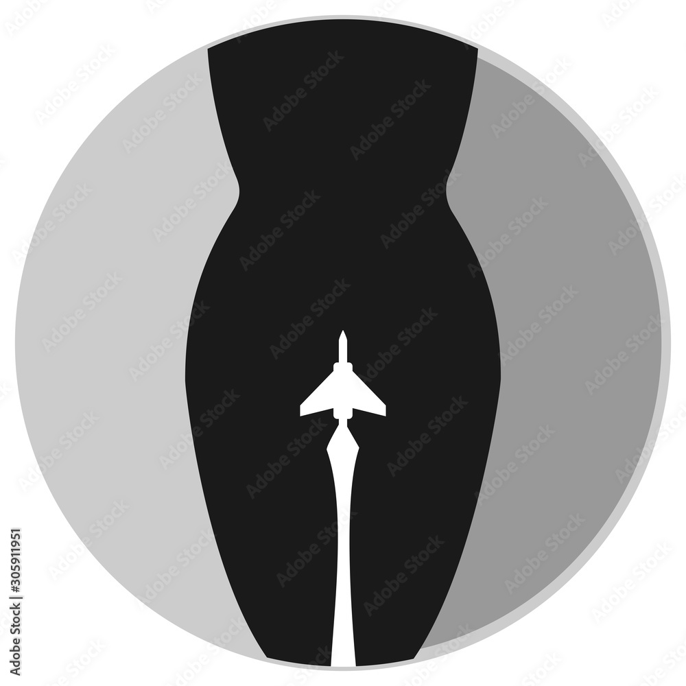 female figure, vector silhouette in simple black lines female figure, vector silhouette in simple black lines