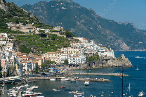 Costiera Amalfitana, Italy, the coast at summer