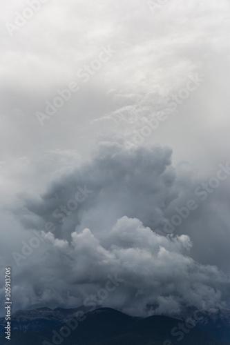 Cumulonimbus in La Serra del Cadí, Barcelona, Pyrenees, Catalonia, Spain