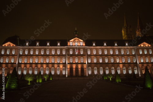 Photography The night streets of the French city of Caen