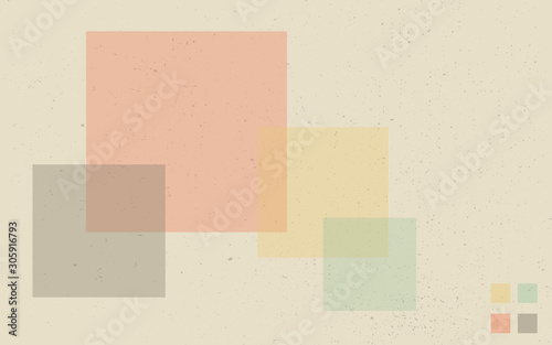 Vintage background, retro background with soft retro colors and square shapes.