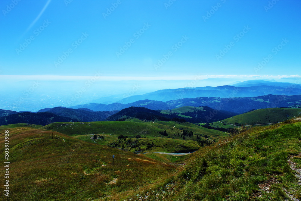 wonderful mountain view and horizon view by Monte Grappa, Italy wonderful mountain view and horizon view by Monte Grappa, Italy