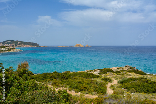 Fototapeta Naklejka Na Ścianę i Meble -  Guardiola, Ile Rousse, Monticello. Mediterranean sea, Corsica, France