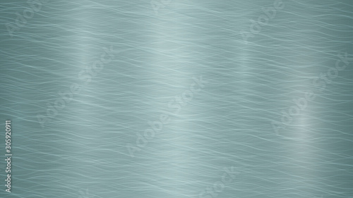 Abstract metal background with glares in light blue colors