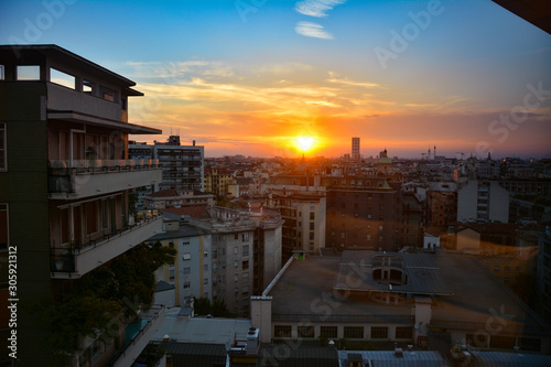 Sonnenuntergang in Mailand